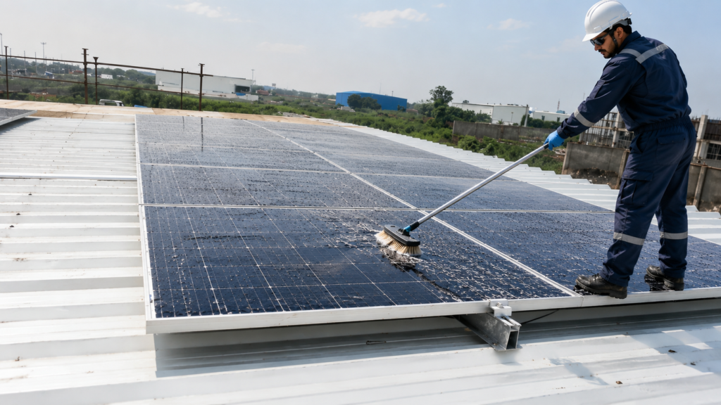 solar panel cleaning service